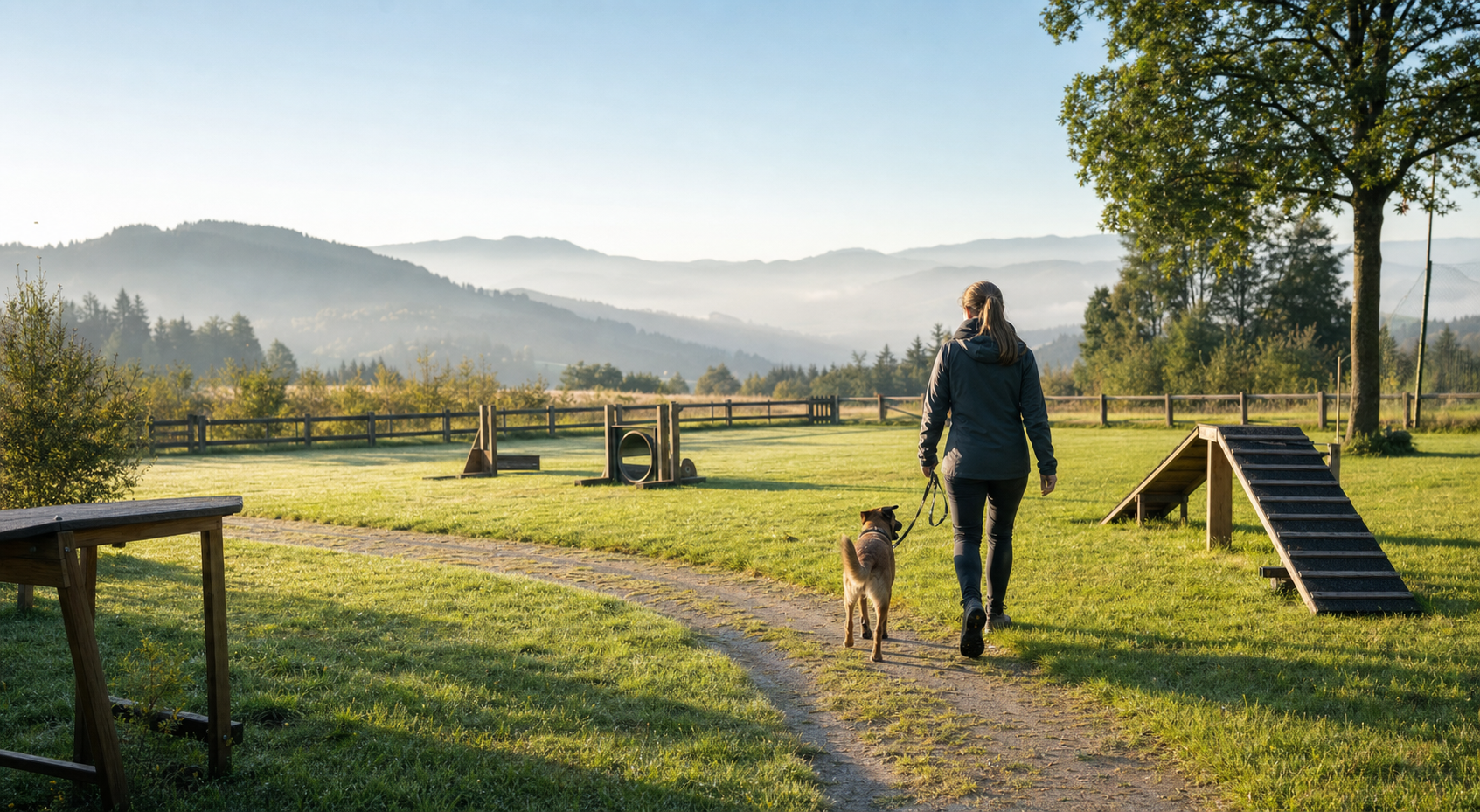 Terrain d'éducation canine en Haute-Bavière